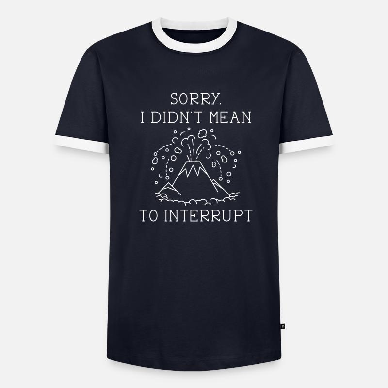 Interrompre le volcan T-shirt contrasté Homme