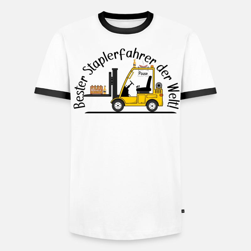 Staplerfahrer Bier Wurst beste Staplerfahrer Männer Kontrast-T-Shirt