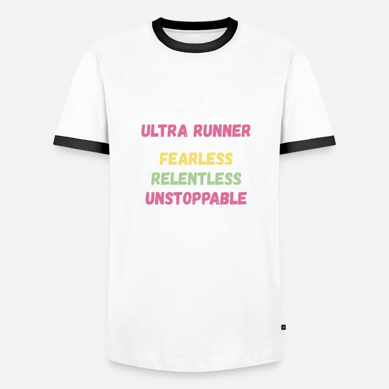 Ultra Runnner - Intrépide. Implacable. Imparable. T-shirt contrasté Homme