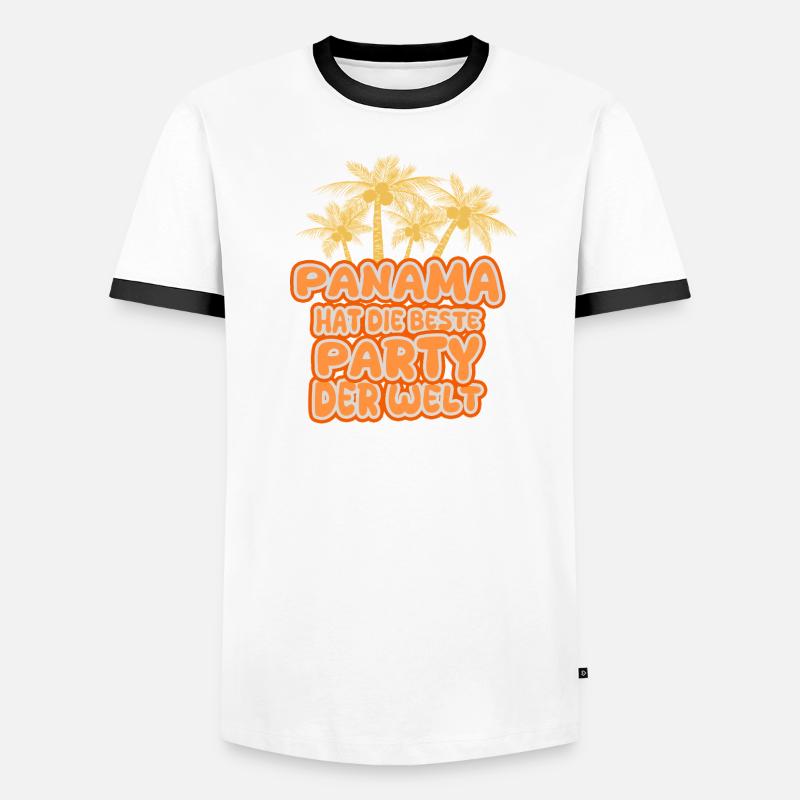 Panama Männer Kontrast-T-Shirt