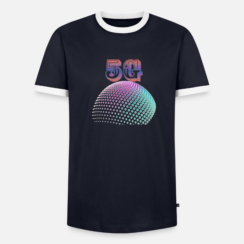 5g Männer Kontrast-T-Shirt