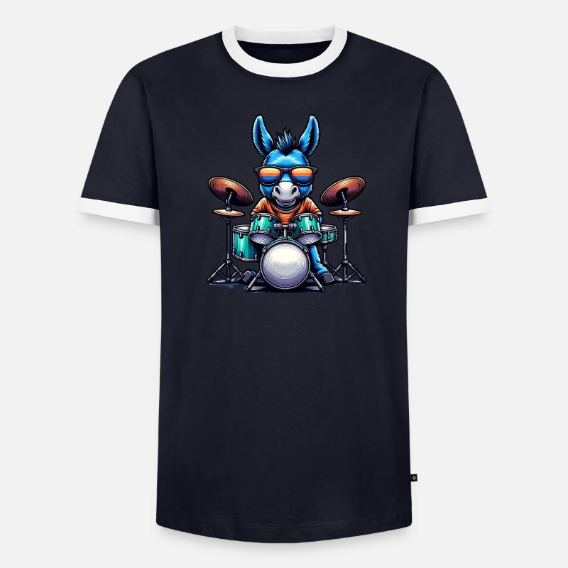 Global - Noir sans Japon Modèle T-shirt contrasté Homme