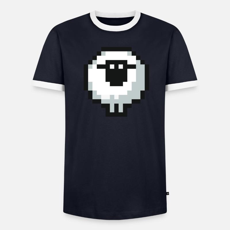 Pixel Sheep Men's Ringer Shirt