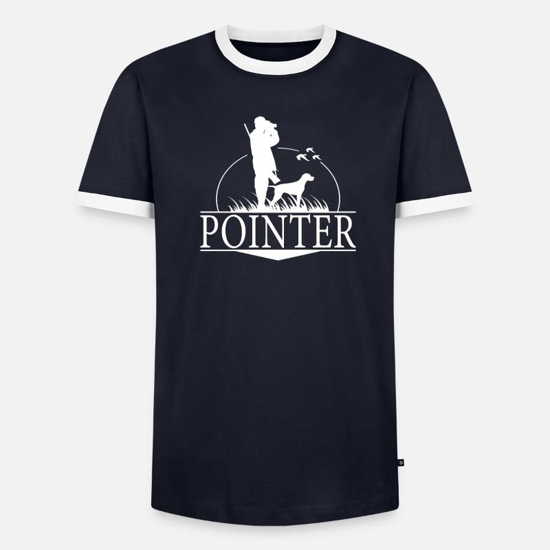 POINTER Jagdhunde Jäger Jagd Wilsigns - Männer Kontrast-T-Shirt - undefined