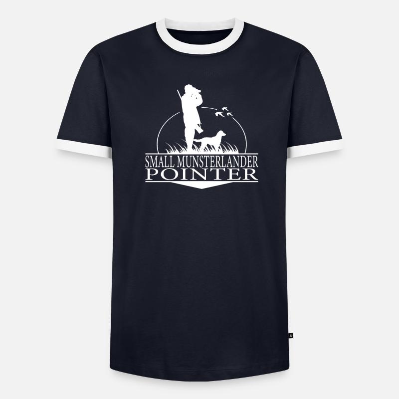SMALL MUNSTERLANDER POINTER Jagdhunde Wilsigns - Männer Kontrast-T-Shirt - undefined