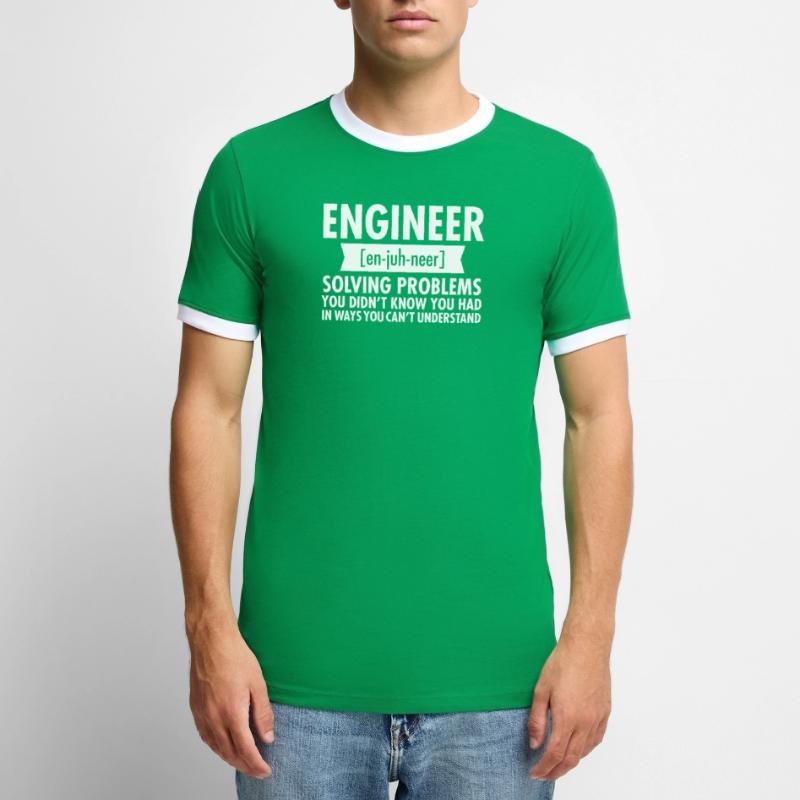 Engineer - Solving Problems T-shirt contrasté Homme