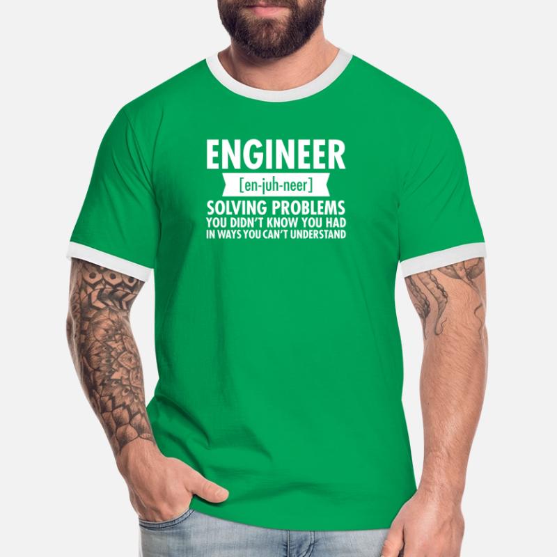 Engineer - Solving Problems T-shirt contrasté Homme