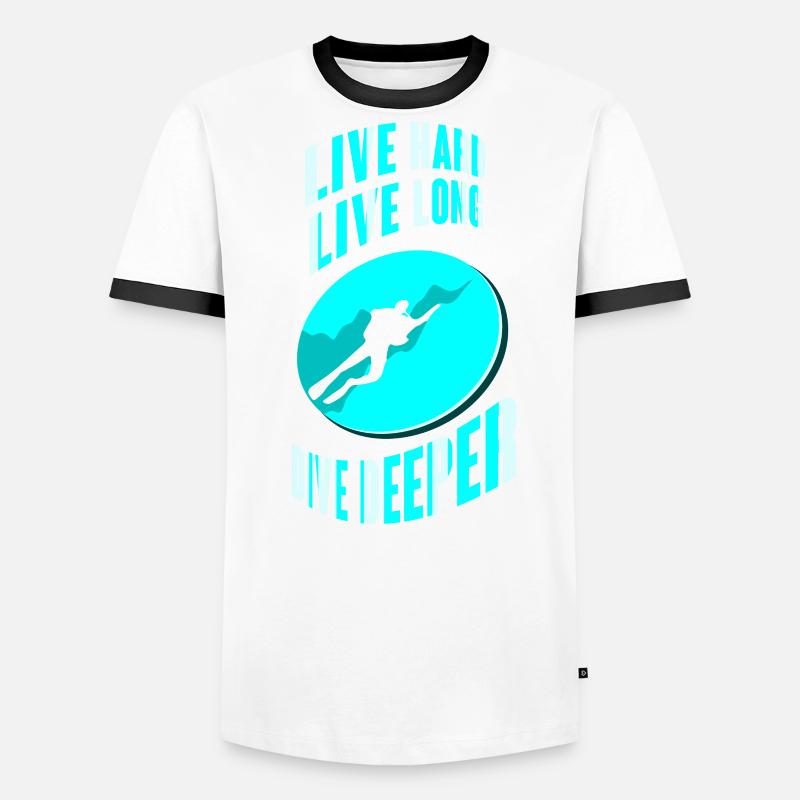 Diving Diving Instructor Diving Holiday Men's Ringer Shirt