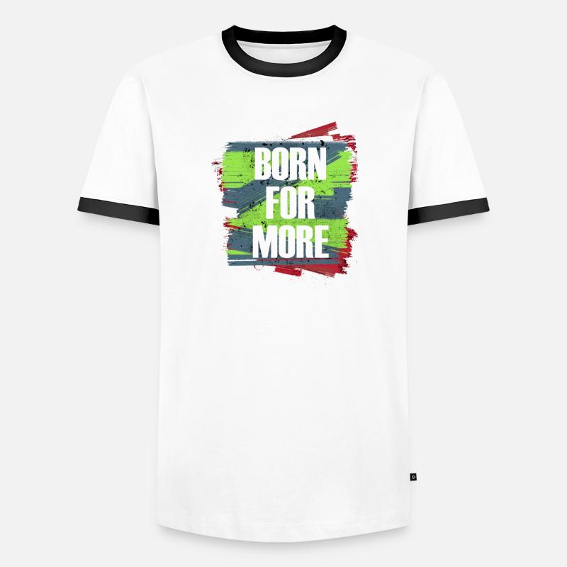 Né pour plus d’explosion de couleurs T-shirt contrasté Homme