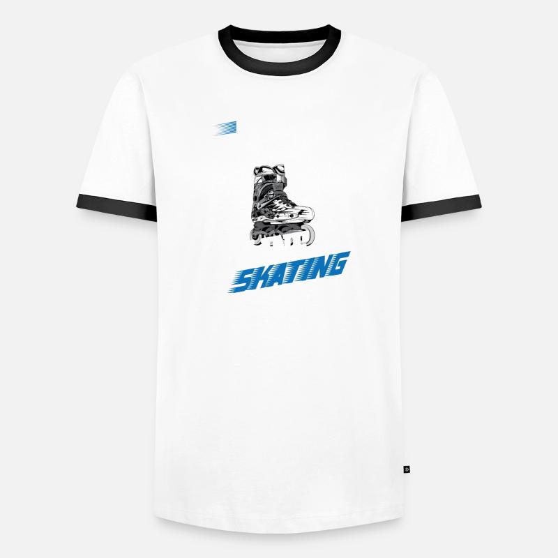 Inline Skating Männer Kontrast-T-Shirt