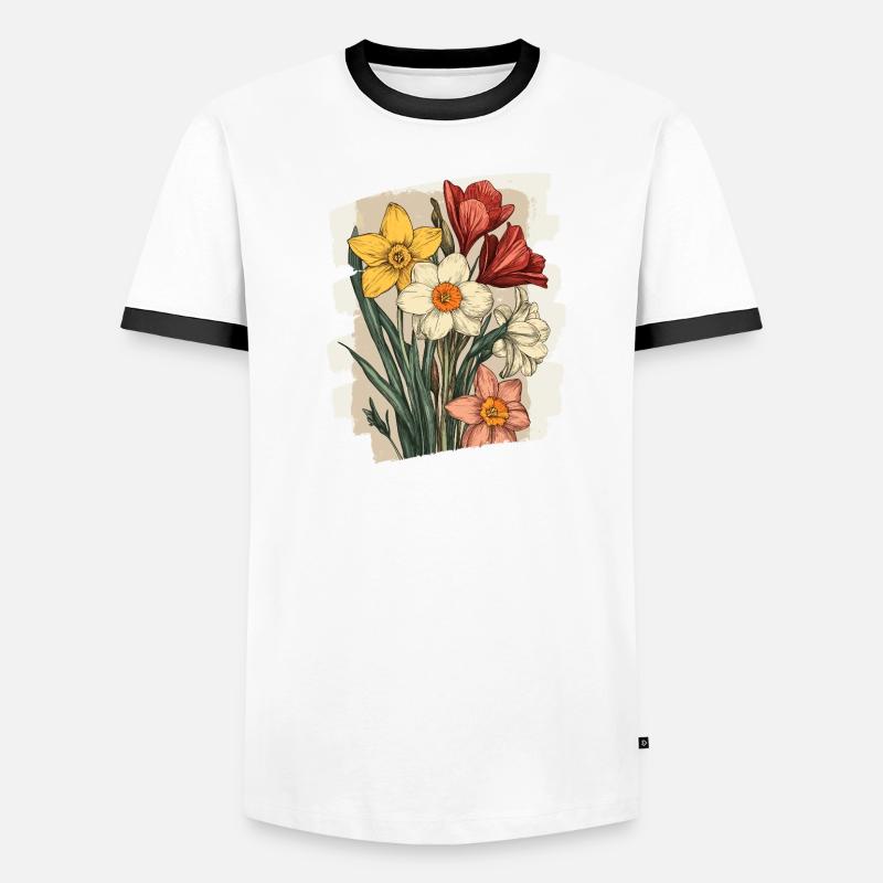 Spring Spring Beginning Flower Flowers Men's Ringer Shirt