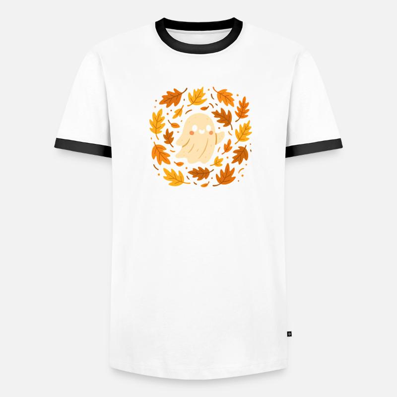 Herbstgeist zwischen Blättern T-shirt contrasté Homme