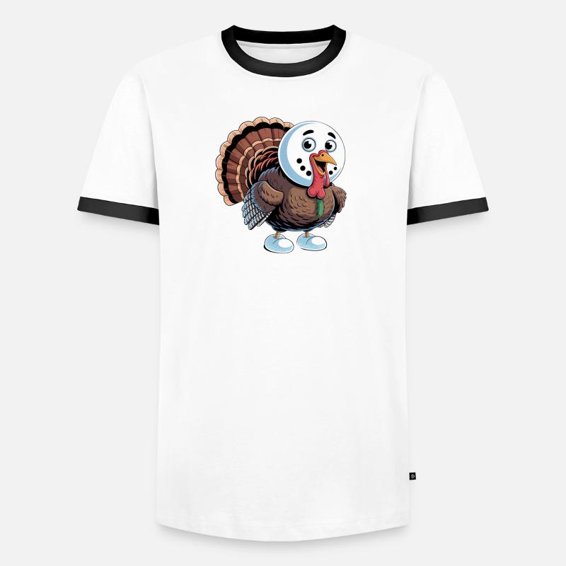 Pas de dinde pour le dîner T-shirt contrasté Homme