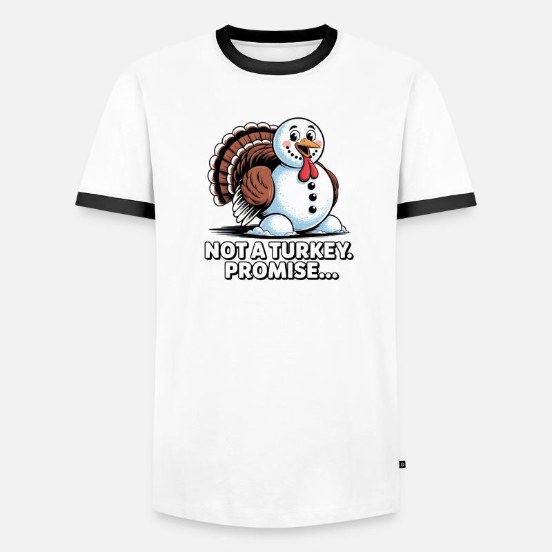 Pas de dinde pour le dîner T-shirt contrasté Homme