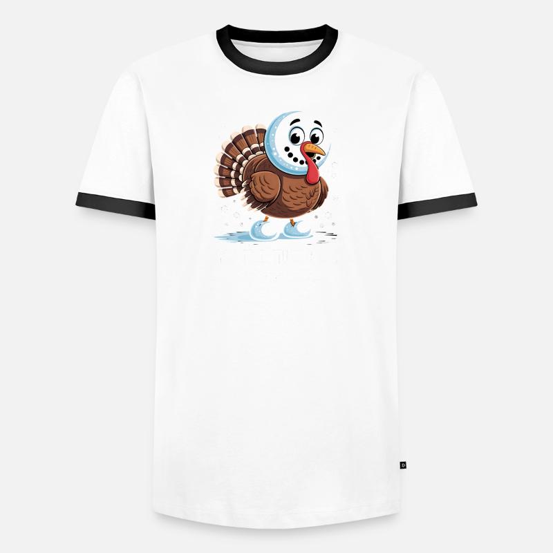 Pas de dinde pour le dîner T-shirt contrasté Homme