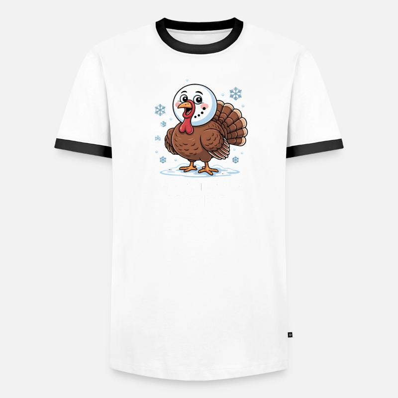 Pas de dinde pour le dîner T-shirt contrasté Homme
