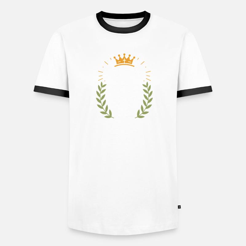  Sei Still Und Erkenne Dass Ich Gott Bin Psalm Männer Kontrast-T-Shirt