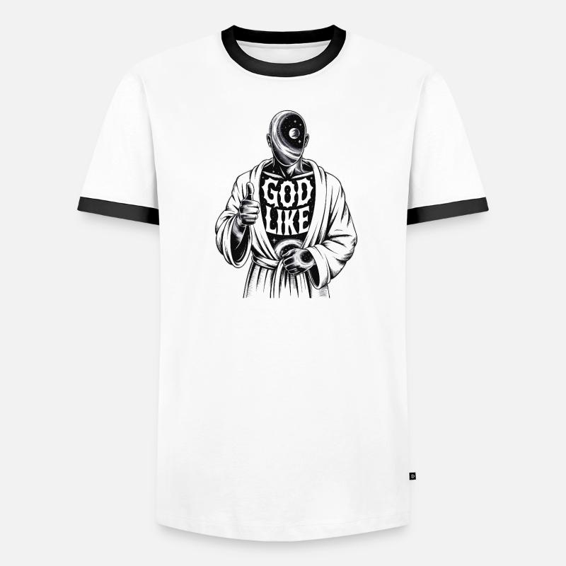 Conception galactique semblable à celle de Dieu T-shirt contrasté Homme