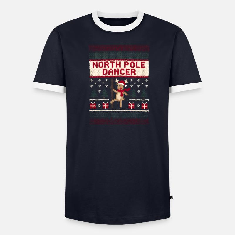 Danseuse du pôle Nord – Noël inapproprié pour T-shirt contrasté Homme