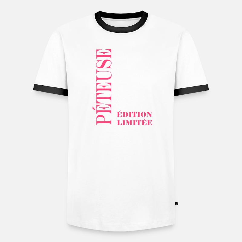 péteuse T-shirt contrasté Homme