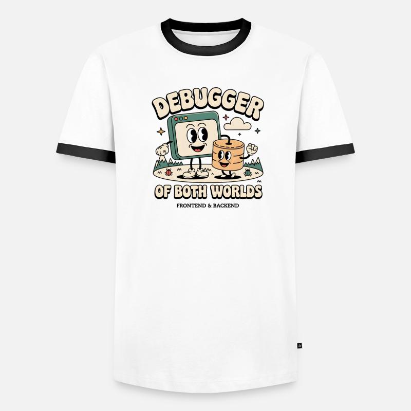 Debugger of both worlds | Debugging Dev Men's Ringer Shirt