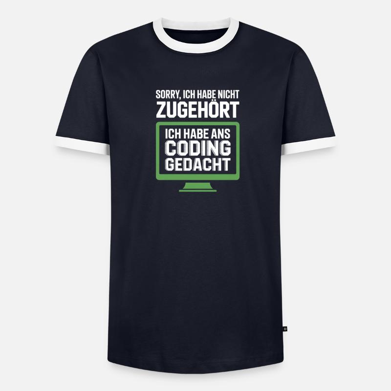 Coding Thinking instead of belonging - Men's Ringer Shirt - undefined