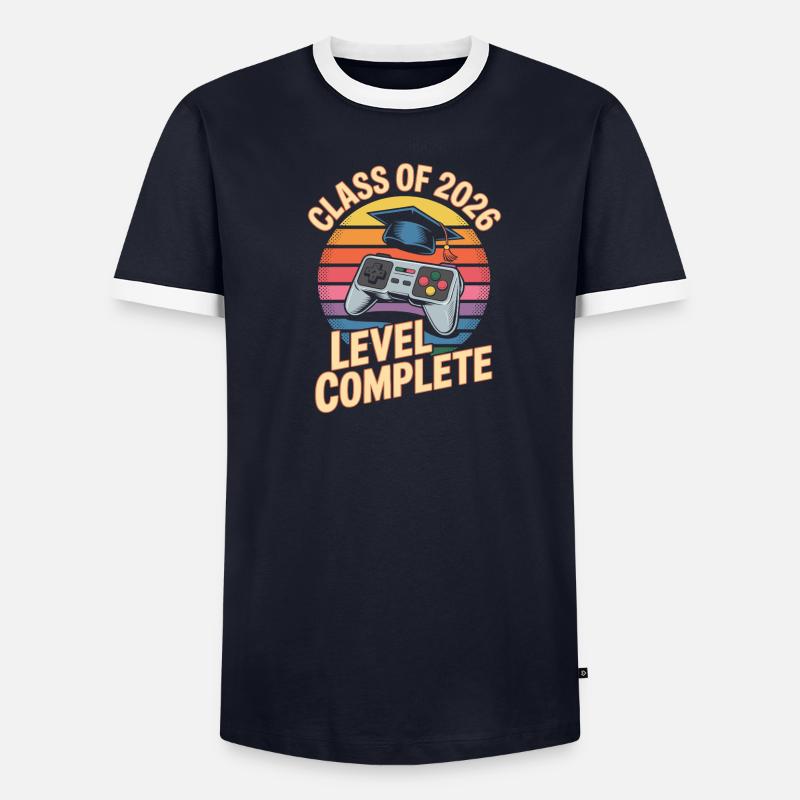 Level Complete 2026 Completion Retro Gaming - Men's Ringer Shirt - undefined