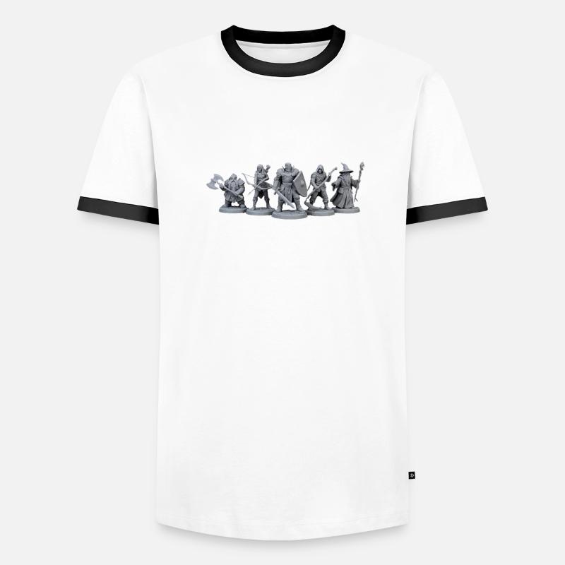 Ich bin kein Messie, ich bin ein Held Männer Kontrast-T-Shirt