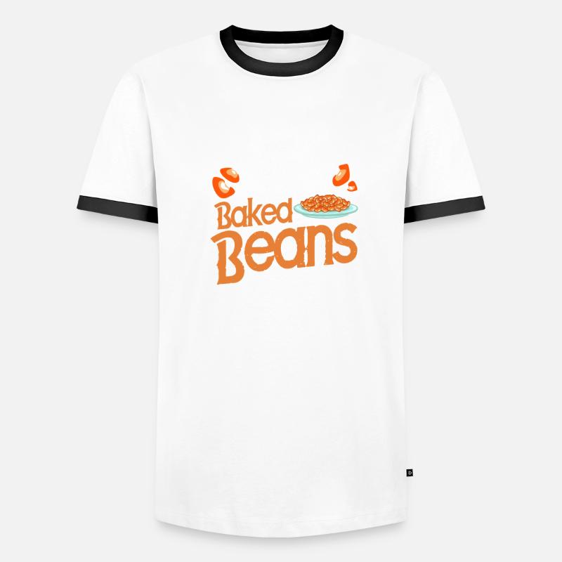 J’aime vraiment les haricots cuits T-shirt contrasté Homme