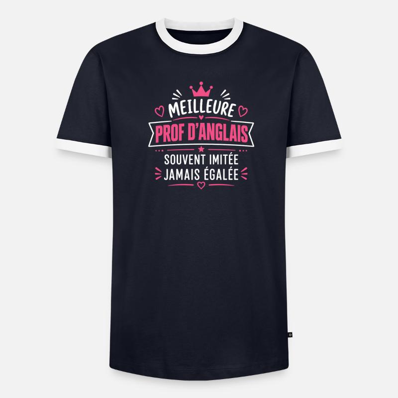 Prof d'anglais T-shirt contrasté Homme