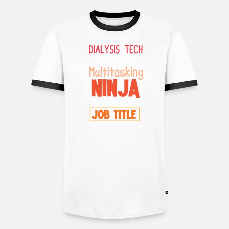 Technicien en dialyse néphrologie T-shirt contrasté Homme