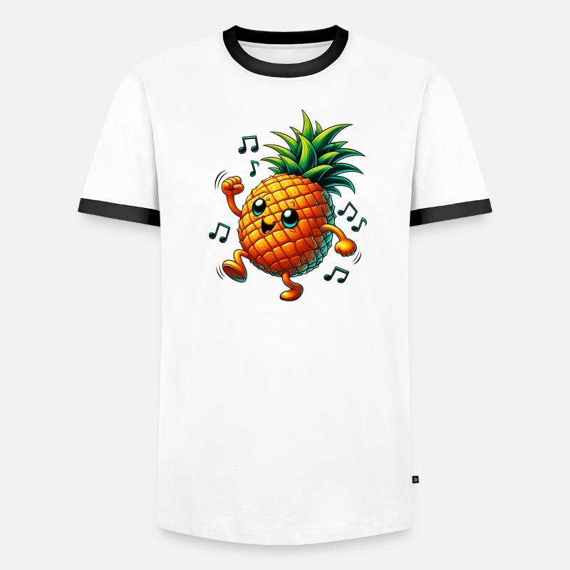 Pineapple Dances Music Men's Ringer Shirt