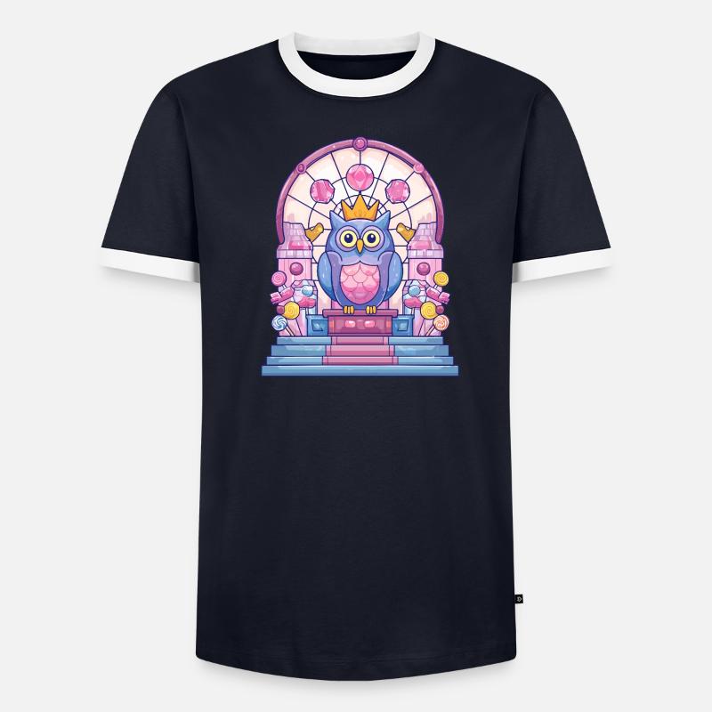 Sugar Throne Owl Ruler Men's Ringer Shirt