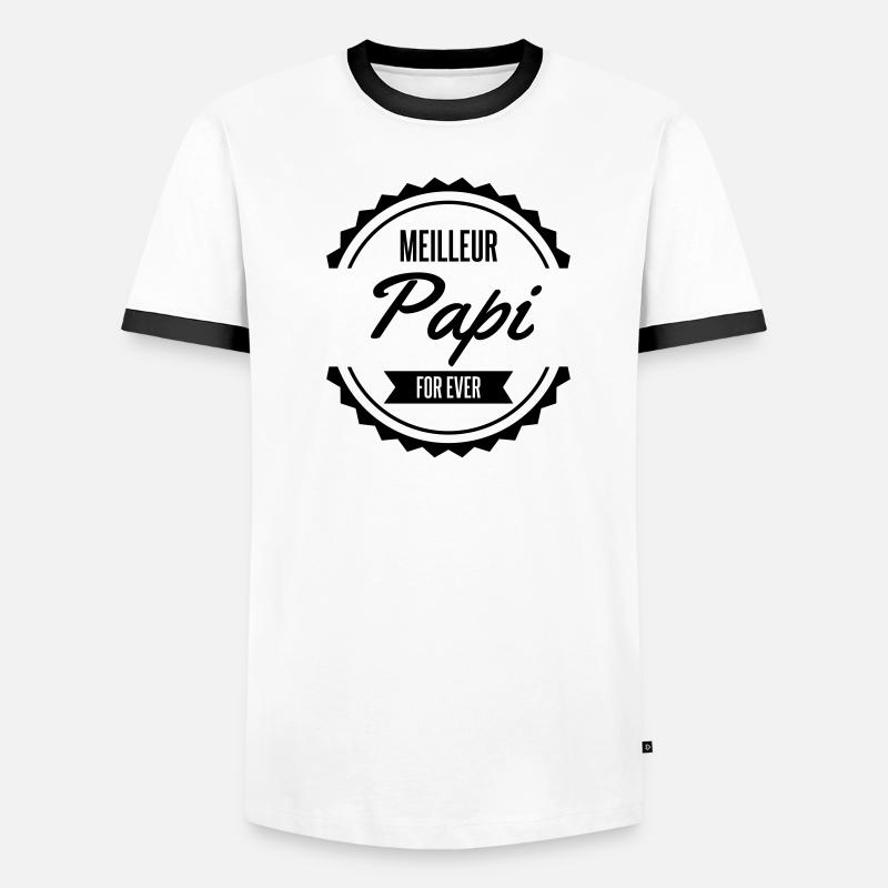 meilleur papi Men's Ringer Shirt