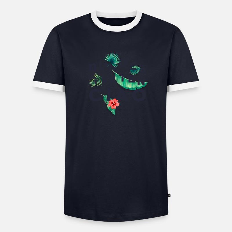 Bundesgartenciao Blumen Männer Kontrast-T-Shirt