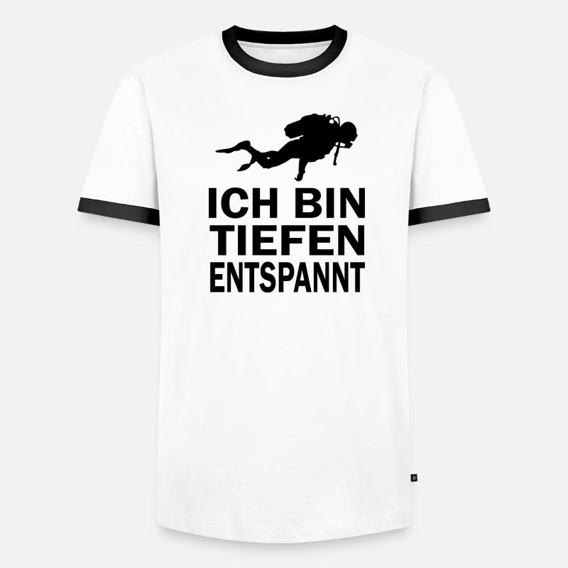 Diving Dive tauchen Männer Kontrast-T-Shirt