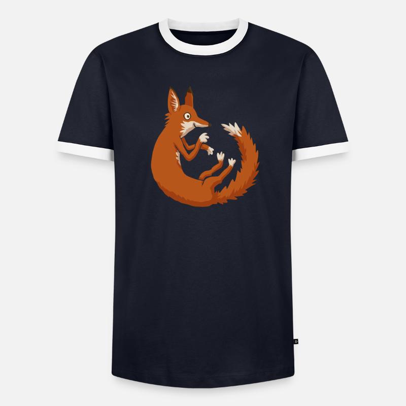 Renard T-shirt contrasté Homme