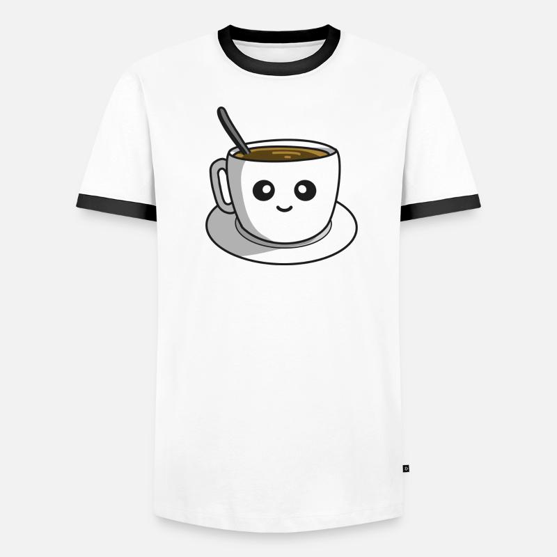 Kaffeepause Männer Kontrast-T-Shirt