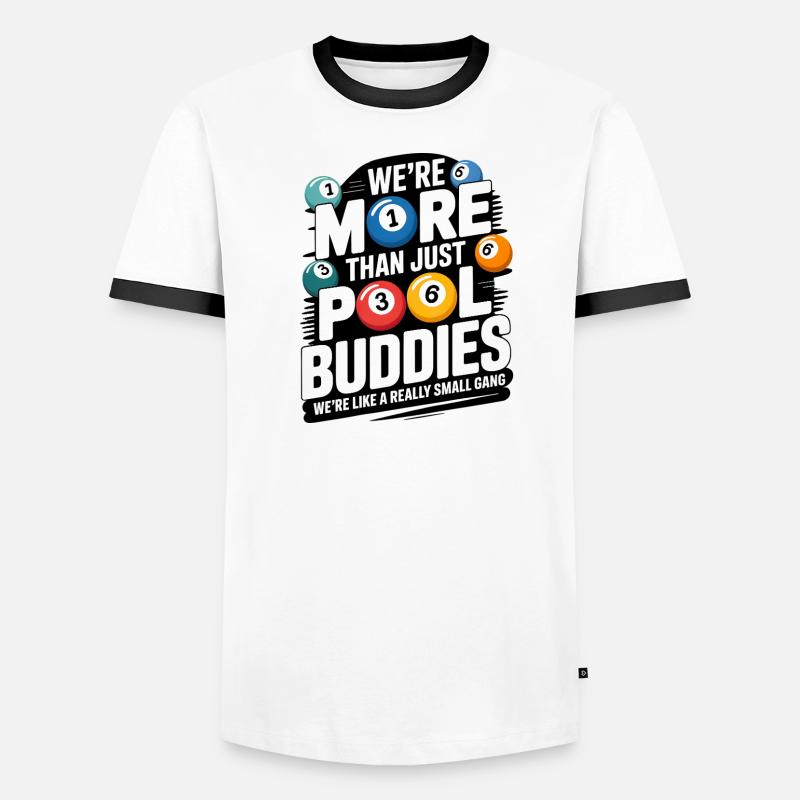 Billiard Design - Plus que de simples compagnons de piscine T-shirt contrasté Homme