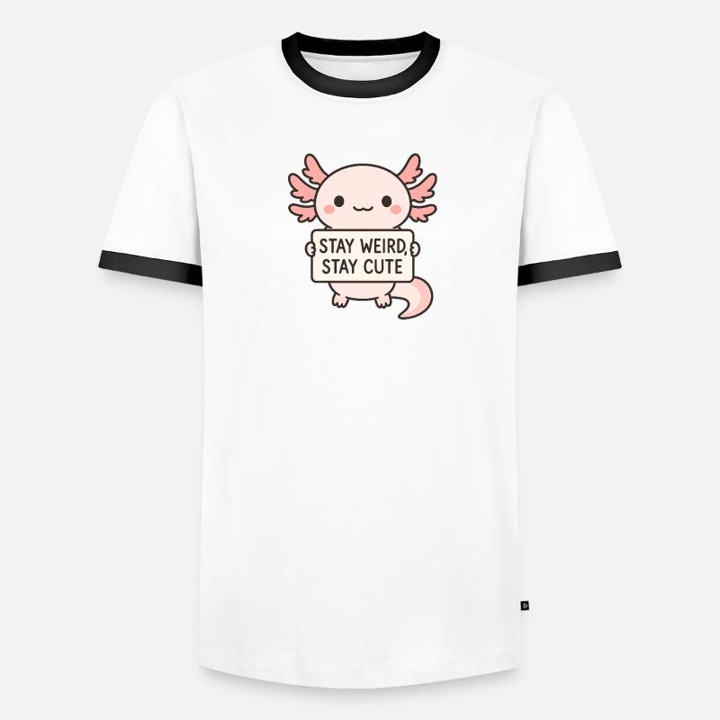 Restez étrange, restez mignon T-shirt contrasté Homme