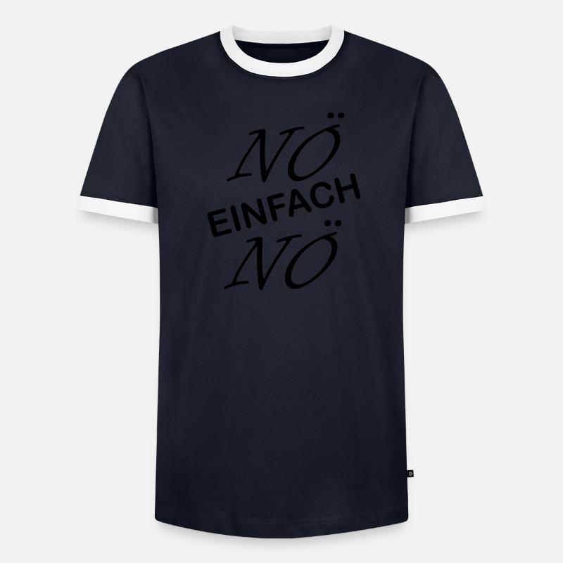 noe einfach noe - Männer Kontrast-T-Shirt - undefined