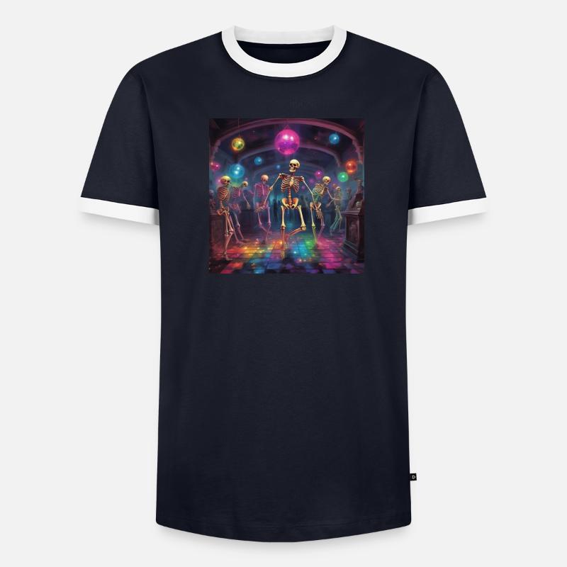 Skeleton Dance Lesson Men's Ringer Shirt