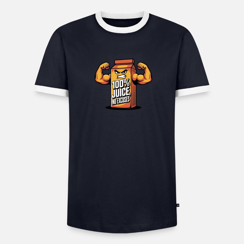 100 % jus, pas d’excuses T-shirt contrasté Homme
