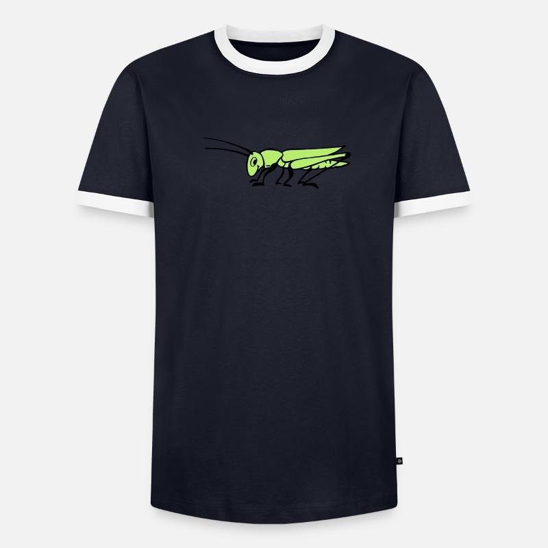 Heuschrecke Männer Kontrast-T-Shirt