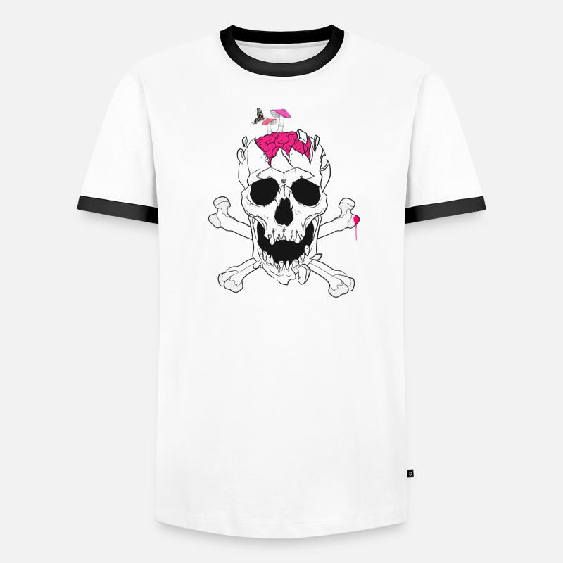 Champignon cérébral T-shirt contrasté Homme