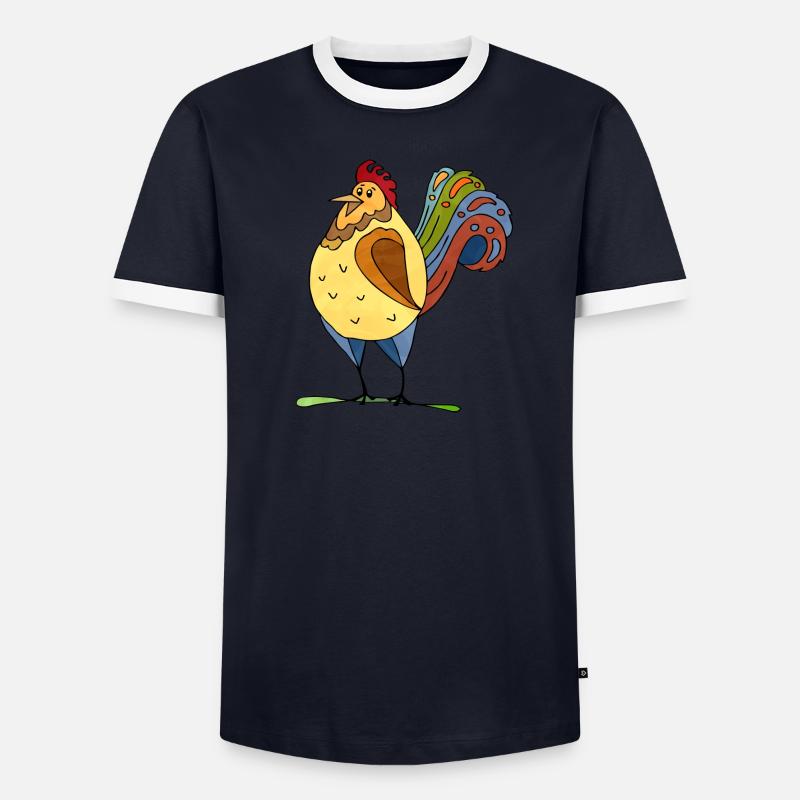 Coq T-shirt contrasté Homme