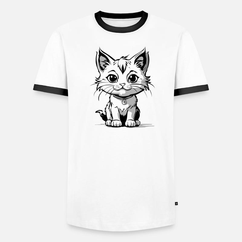 Kittycat Männer Kontrast-T-Shirt