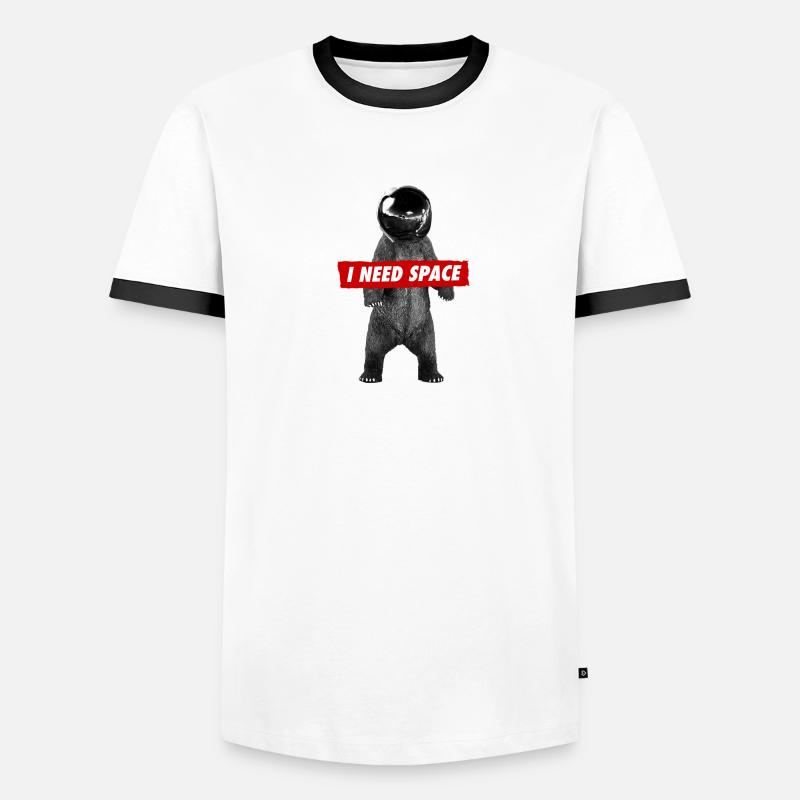 Ours de l'espace T-shirt contrasté Homme
