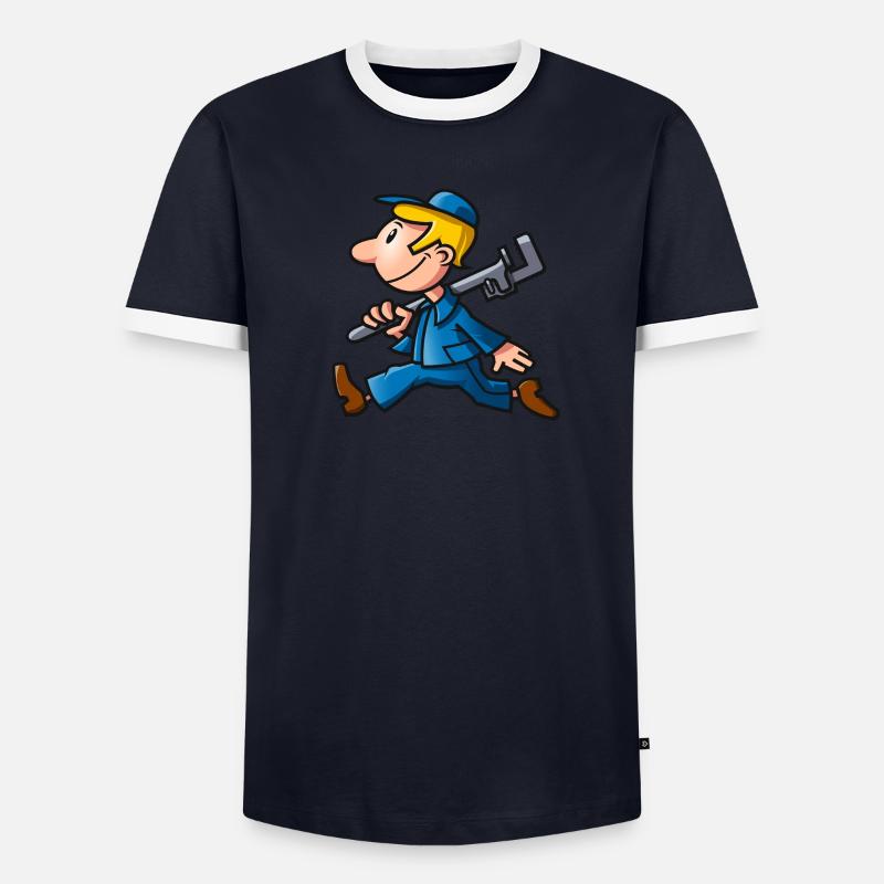 vl083c_worker_4c T-shirt contrasté Homme