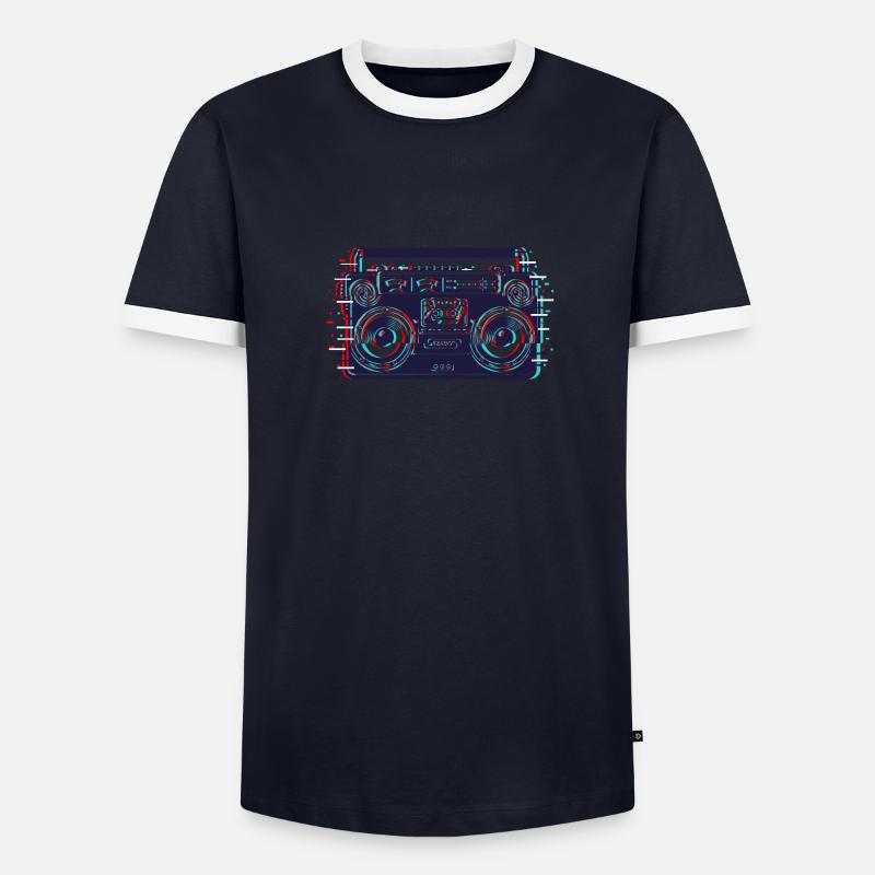 Cassette recorder Men's Ringer Shirt